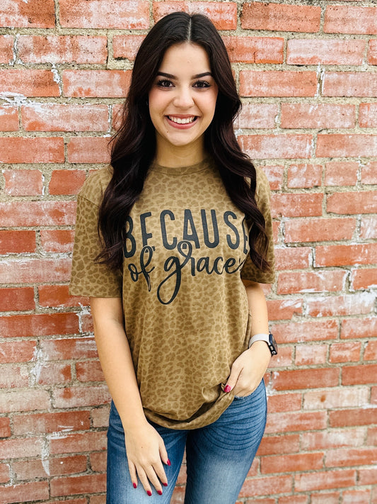 Because of Grace Graphic Tee